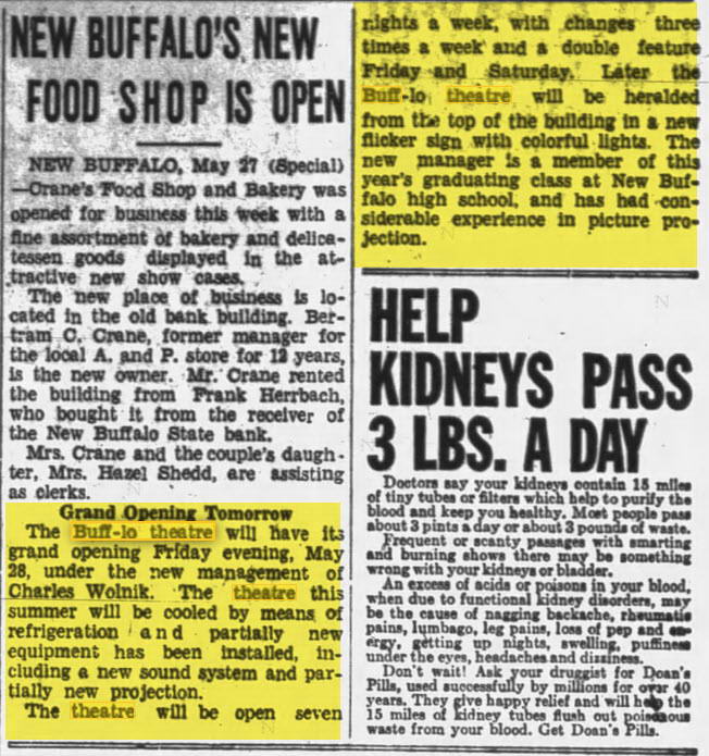 Buff-Lo Theatre - May 27 1937 Opening Again (newer photo)